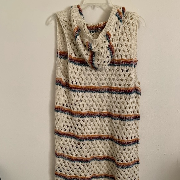 Multi-Colored Fringe Crochet Cardigan - Picture 5 of 5